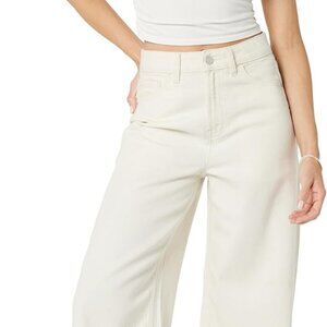 The Drop Women's Alba Wide-Leg Relaxed Denim Ecru